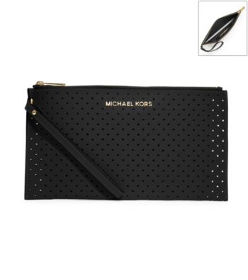 MICHAEL Michael Kors® Large Jet Set Leather Zip Clutch