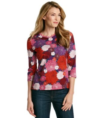 Studio Works® Floral Print V-neck Top