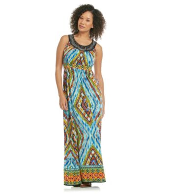 NY Collection Studded Maxi Dress