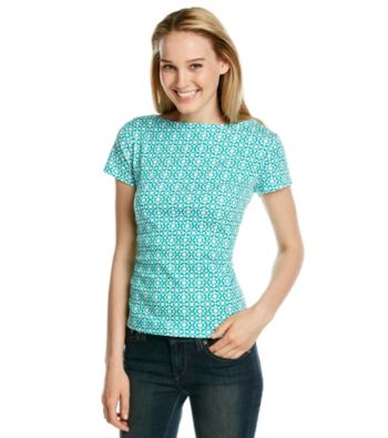 Jones New York Signature® Blue Multi Printed Top