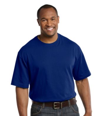 Harbor Bay® Men's Big & Tall Deep Ultramarine Blue Short Sleeve Wicking Tee