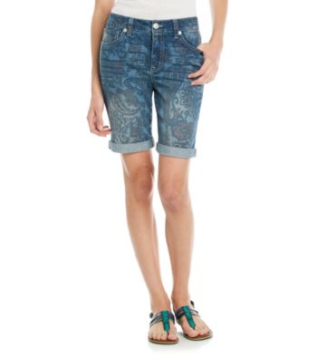 Nine West Vintage America Collection® Petites' Eastside Paisley Print Bermuda