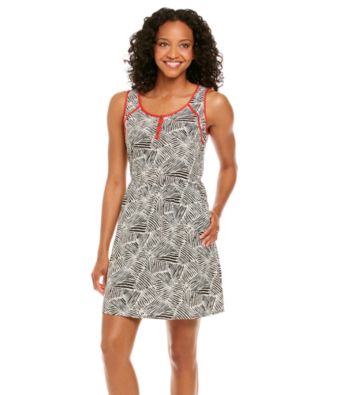 AGB® Petites' Zebra Print Trimmed Dress