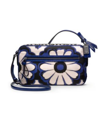 COACH POPPY FLIGHT BAG IN FLORAL SCARF PRINT