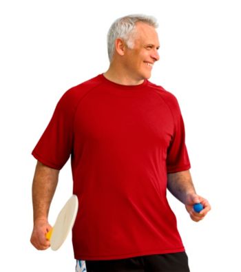 Harbor Bay® Men's Big & Tall Short Sleeve Rash Guard Swim Top