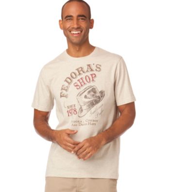 Chaps® Men's Oatmeal Heather Short Sleeve 
