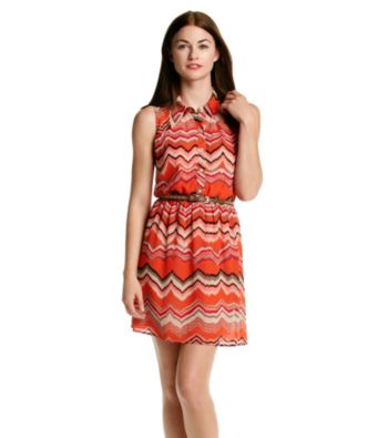 Sequin Hearts® Juniors' Geo Print Shirt Dress