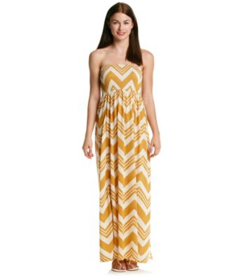Fire® Juniors' Smocked Strapless Maxi Dress