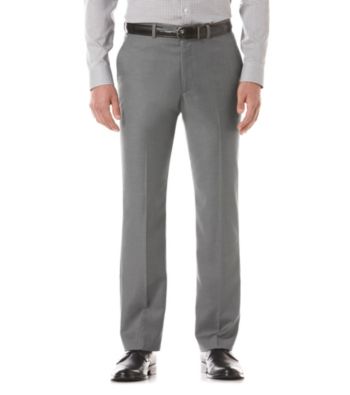 Perry Ellis® Men's Iron Ore Heather Flat Front Pant
