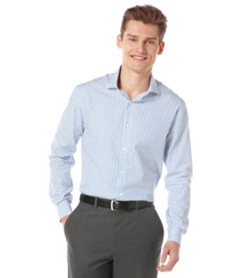 Perry Ellis® Men's Long Sleeve Stripe Button Down Shirt