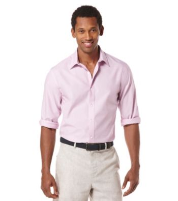 Perry Ellis® Men's Rosa Long Sleeve Iridescent Button Down Shirt