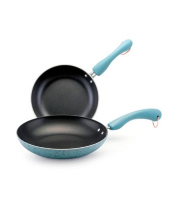 Paula Deen® Blue Speckle Twin Pack Signature Porcelain Open Skillets