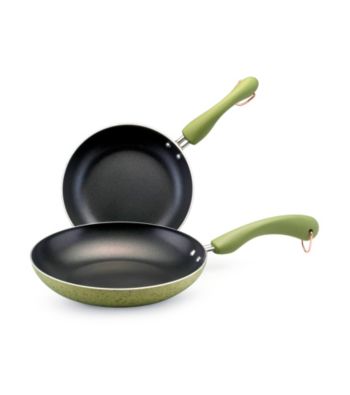 Paula Deen® Pear Speckle Twin Pack Signature Porcelain Open Skillets
