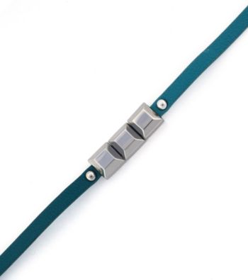 BCBGeneration™ Turquoise and Silvertone Mini Metal Studs Bracelet