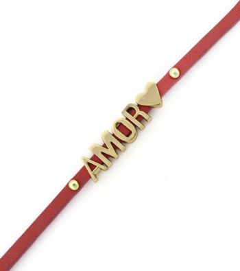 BCBGeneration™ Rose and Goldtone Amor Mini Affirmation Bracelet