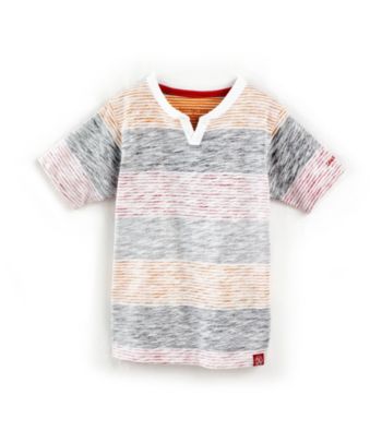 Calvin Klein Boys' 8-20 Red Striped Tee