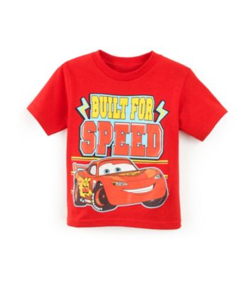 Cars Boys' 2T-4T Red Short Sleeve Built for Speed Tee
