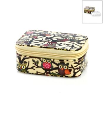 Relativity® Pill Case - Owl Print