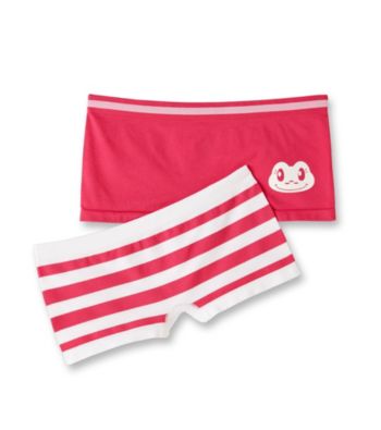 St. Eve® Intimates Girls' 6-12 Pink/White 2-pk. Striped Boyshorts
