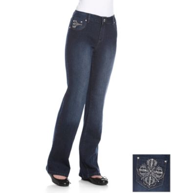 One 5 One® Reina Bootcut Bling Jean