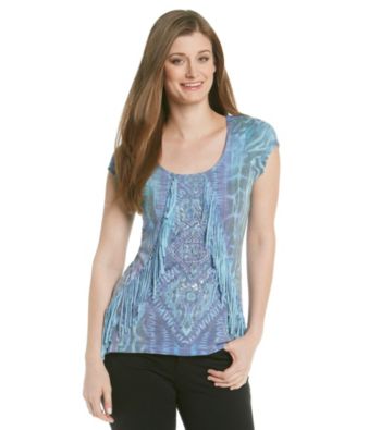 Oneworld® Fringe Front Top