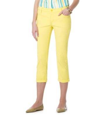 Jones New York Signature® Colored Chelsea Cuffed Capri Jeans