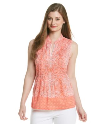Jones New York Sport® Printed Split Neck Tunic