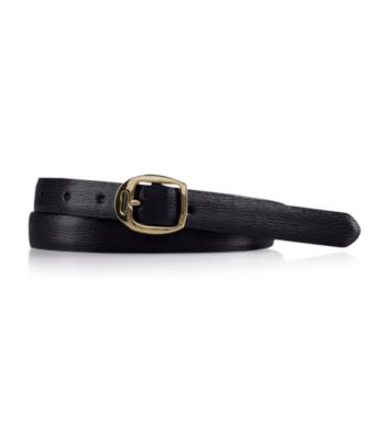 Lauren Ralph Lauren Saffiano Belt - Black