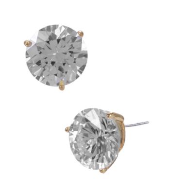 Steve Madden Round Simulated Crystal Stud Earrings | Younkers