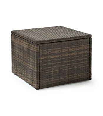 Crosley Furniture Palm Harbor Brown Outdoor Wicker Coffee Sectional Table