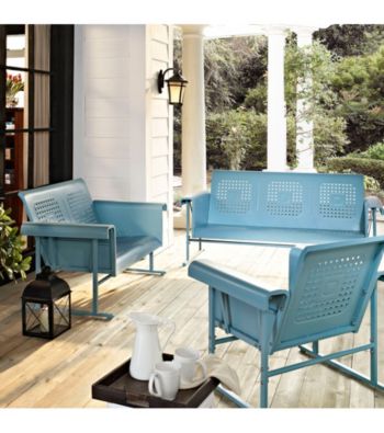 Crosley Furniture Caribbean Blue Veranda Glider
