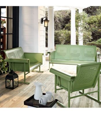 Crosley Furniture Oasis Green Veranda Glider