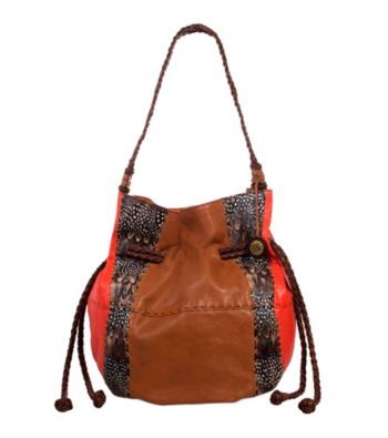 The Sak® Indio Feather Patchwork Drawstring