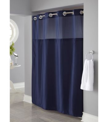 UPC 877003008452 product image for Hookless Mystery Shower Curtain and PEVA Liner | upcitemdb.com