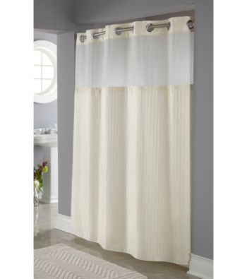 UPC 877003008544 product image for Hookless® Herringbone Shower Curtain and PEVA Liner | upcitemdb.com