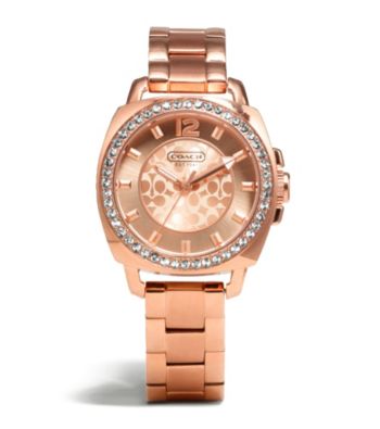 UPC 885997095587 product image for COACH ROSE GOLD BOYFRIEND SMALL BRACELET WATCH | upcitemdb.com