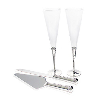 UPC 694546000695 product image for Cathy's Concepts Royal Champagne Flutes and Cake Server Set | upcitemdb.com