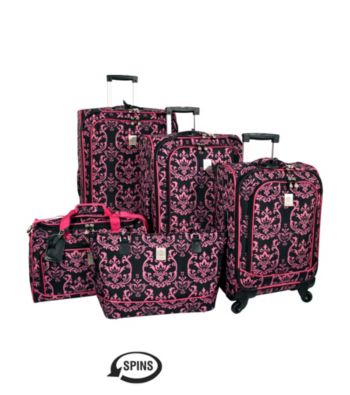 UPC 040413010104 product image for Jenni Chan Damask Pink Luggage Collection | upcitemdb.com