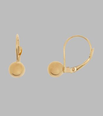 UPC 027657362428 product image for 14K Yellow Gold 6mm Ball Lever Back Earrings | upcitemdb.com