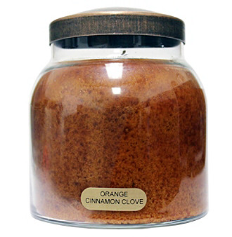 A Cheerful Giver Orange Cinnamon Clove Glass Jar Candles