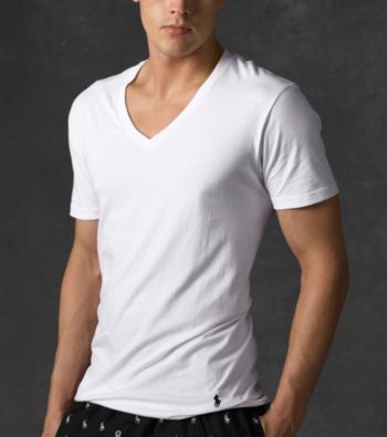 UPC 075338505930 product image for Polo Ralph Lauren® Men's White 3-Pack Classic V-Neck Tee | upcitemdb.com