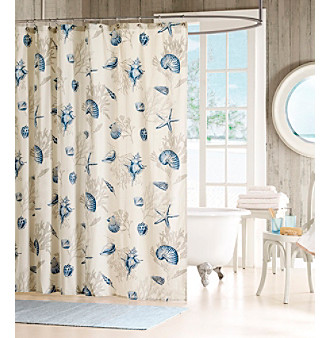 Madison Park&trade; Bayside Blue Cotton Shower Curtain