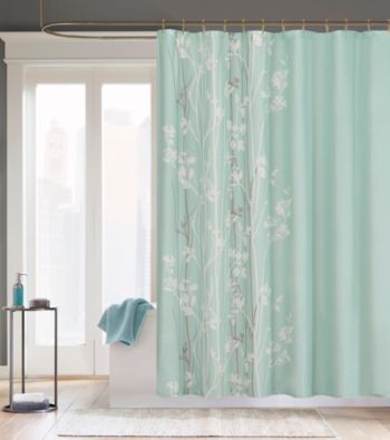 Madison Park&trade; Athena Seafoam Microfiber Shower Curtain