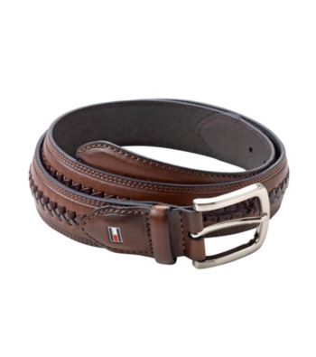 UPC 034758264032 product image for Tommy Hilfiger® Men's Brown Lace Center Leather Belt | upcitemdb.com