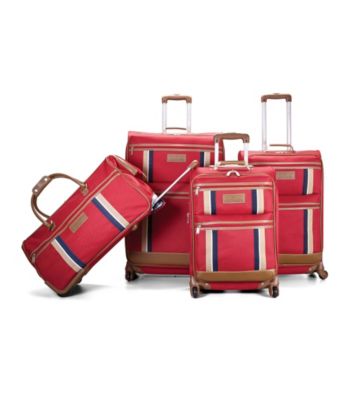 tommy hilfiger luggage red