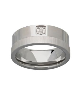 .015 ct. t.w. Diamond Stainless Steel Ring