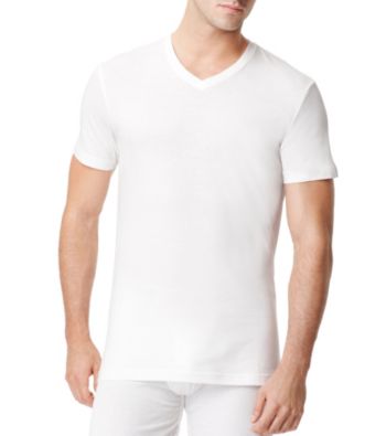 UPC 088541003254 product image for Tommy Hilfiger Men's White 4-Pack Classic V-Neck Tee Men's | upcitemdb.com