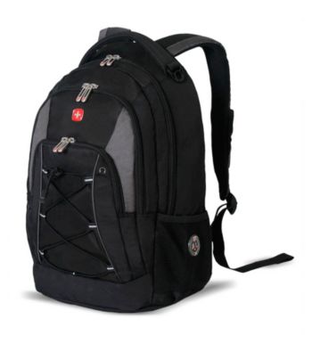 SwissGear&reg; Black and Gray Bungee Backpack
