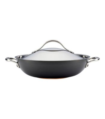 Anolon&reg; Nouvelle Copper 12" Grey Hard-Anodized Nonstick 