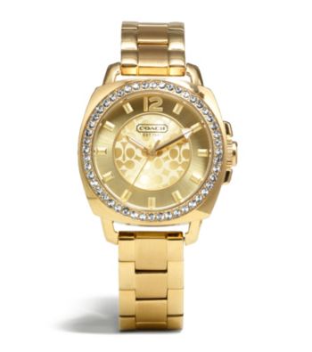 UPC 885997095570 product image for COACH SMALL BOYFRIEND GOLDPLATE BRACELET WATCH | upcitemdb.com